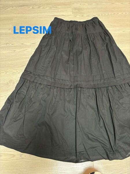 LEPSIMロングスカートフリーサイズ/2回ほど着用 ウエストゴム ロング ロングスカート