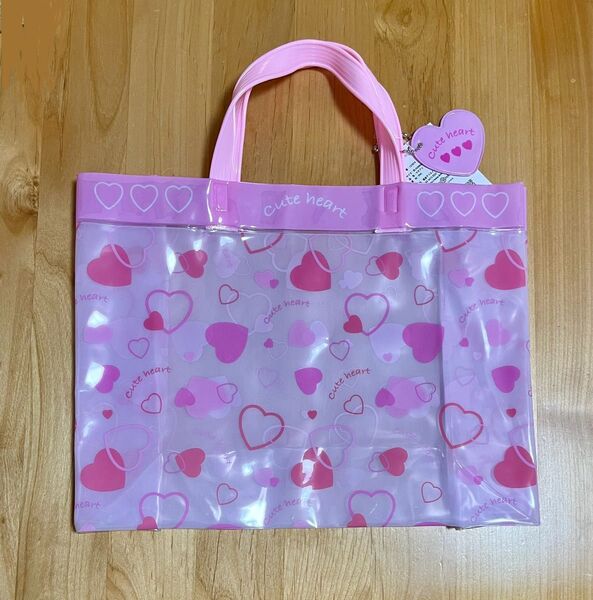 《新品》ハート プールバッグ スイムバッグ プール 水泳 女の子 子供 ビーチバッグ スイミング