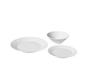 ☆ IKEA イケア ☆ IKEA 365+ 食器18点セット, ホワイト ＜セット内容:各6点 ボウル17cm プレート20cm プレート27cm＞2h☆