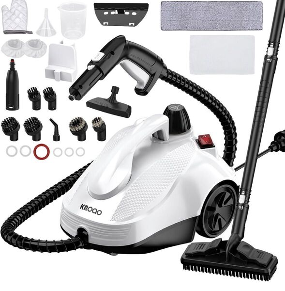 新品 スチームクリーナー 1.5L水タンク容量スチーム 23個のアクセサリー付