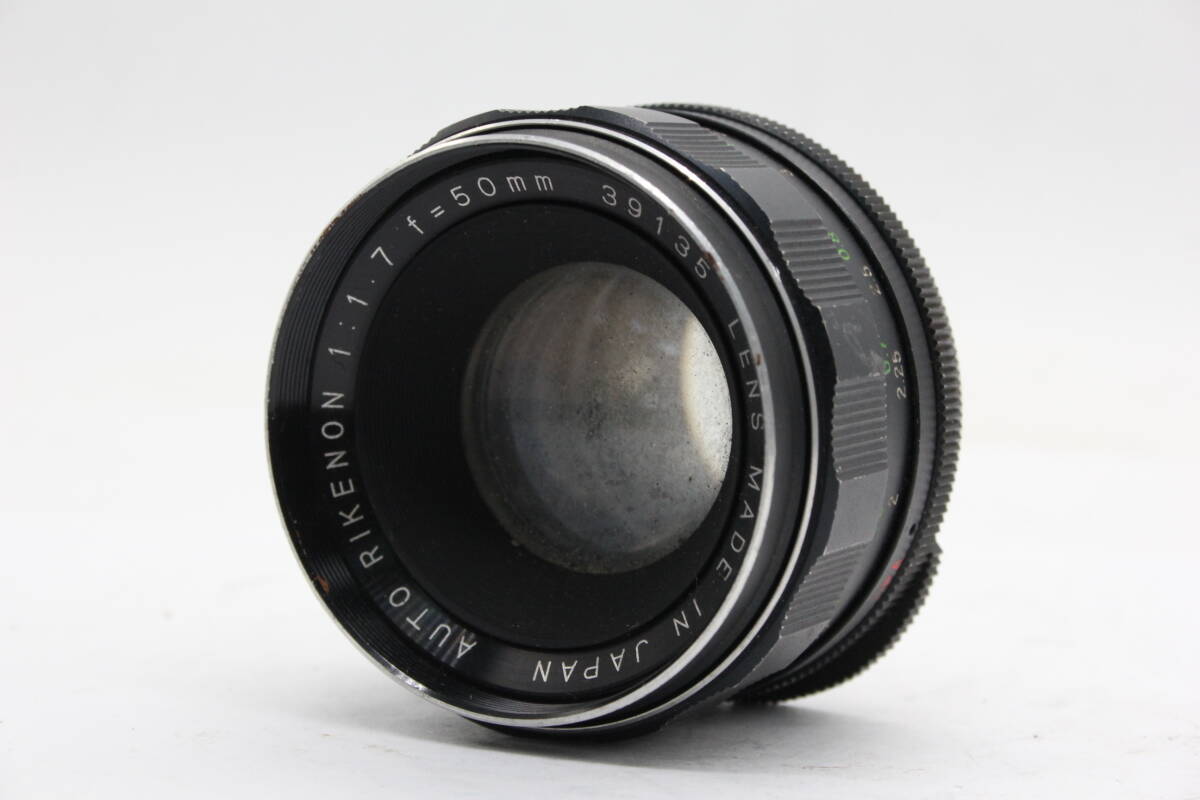 【訳あり品】 リコー Ricoh Auto Rikenon 50mm F1.7 M42マウント レンズ v5049