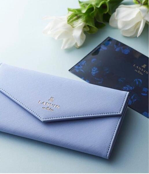 美人百花 2020年 11月号 付録のみ LANVIN en Bleu エチケットケース ランバンブルー マスクケース 袱紗 新品未開封 送料無料