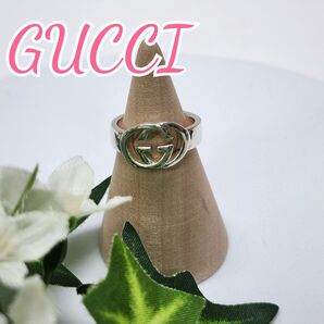 GUCCI グッチ インターロッキング 指輪 リング アクセサリー レディース シルバー 11号 GG AG925