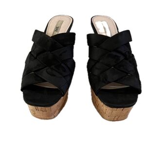 R&E コルクヒールサンダル