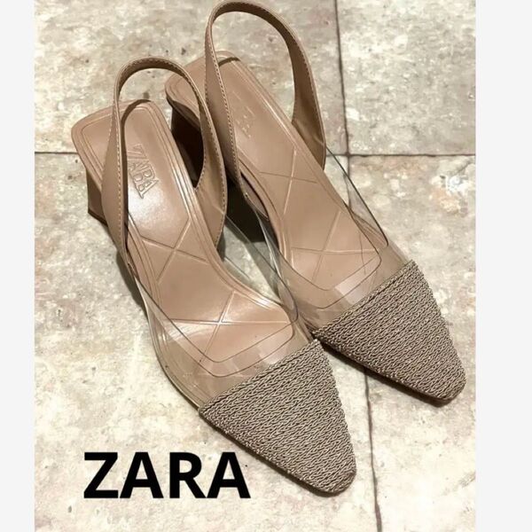 パンプス ヒール クリア サンダル ZARA
