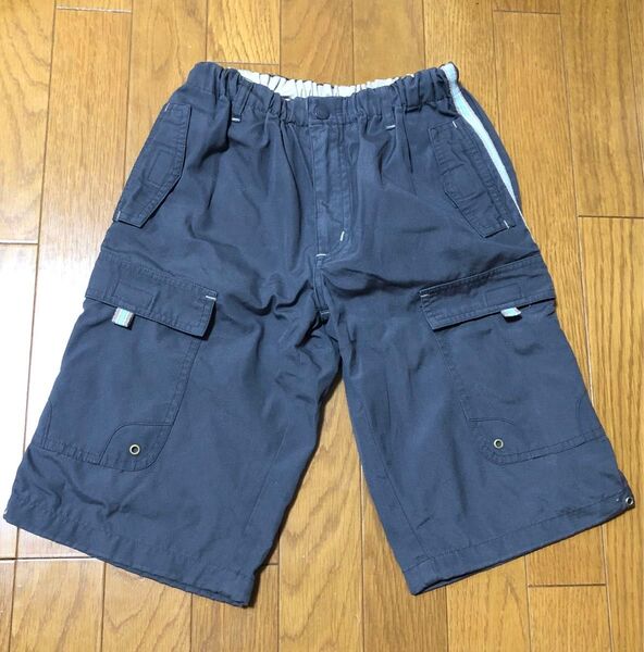 キッズ ハーフパンツ 140 グレー