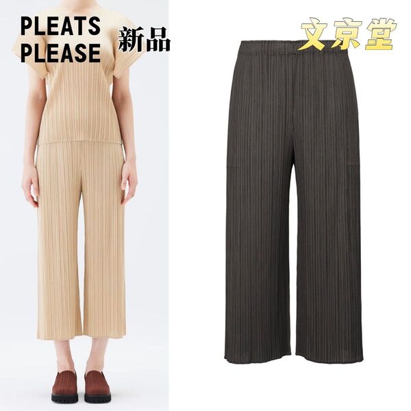 PLEATS PLEASE ISSEY MIYAKE 中太パンツ セミワイトパンツ