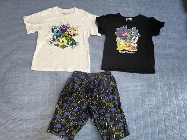 ポケモン tシャツ2枚、ステテコセット130cm