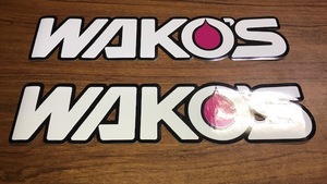 ☆【送料無料】 非売品 WAKO'S ワコーズ 切り文字ステッカーMサイズ　２枚セット☆