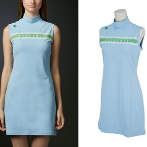 DESCENTE ソロテックスリサイクル鹿の子モックネックワンピース