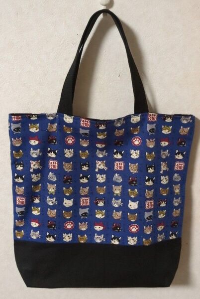 トートバッグ(ハンドメイド)KOKKAねこ柄
