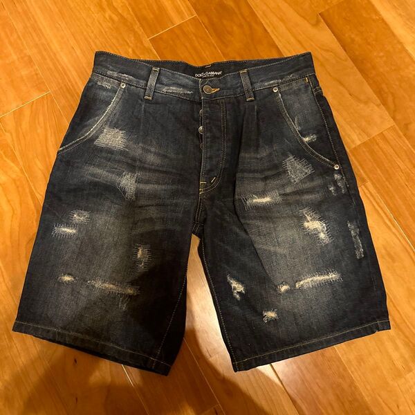 ドルチェ&ガッバーナ (Dolce&Gabbana) デニムハーフパンツ サイズ 44