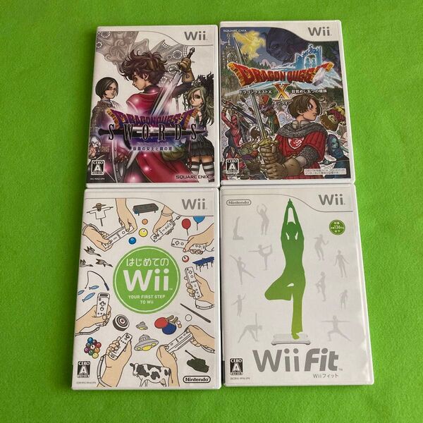 ⑧B Wii用 ゲームソフト 4点セット ドラクエ はじめてのWii他
