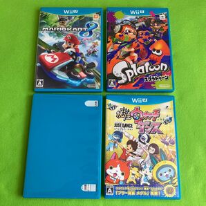 ⑧I WiiU用ゲームソフト 3点セット+おまけ1点 マリカ 妖怪ウォッチ スプラトゥーン