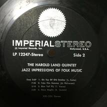 Imperial【 LP-12247 : Jazz Impressions Of Folk Music 】 The Harold Land_画像3