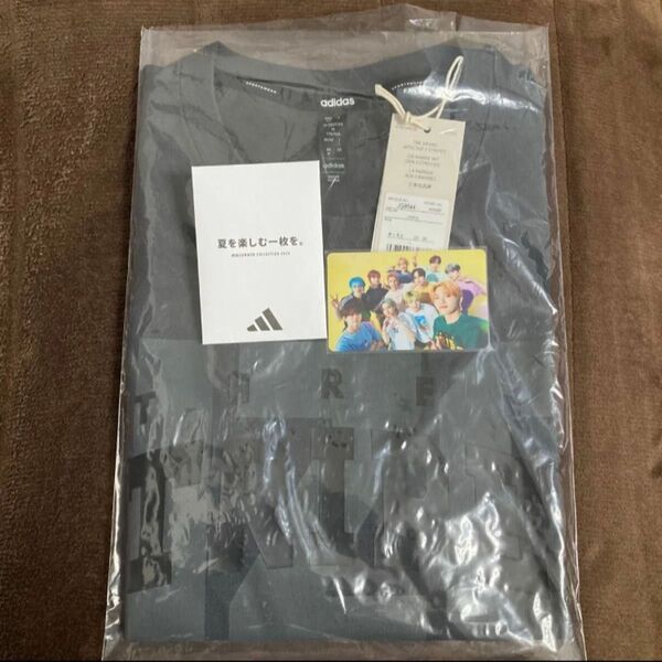 adidas Tシャツ INI 木村柾哉 着用 モデル メンズ Lサイズ トレカ付
