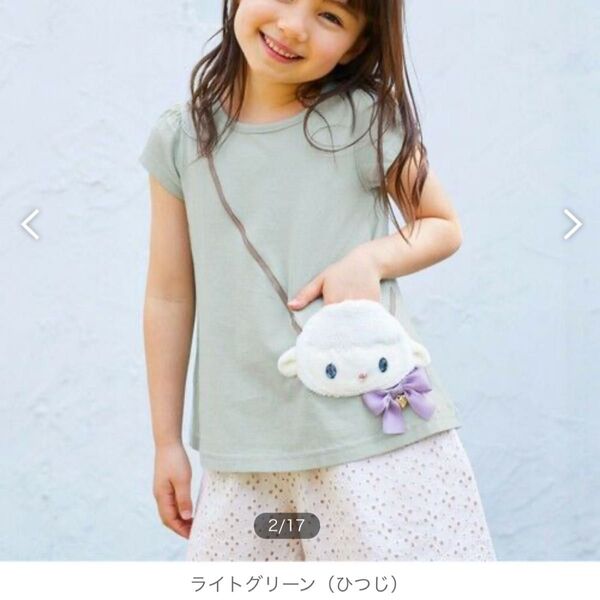 anyfam アニマルポシェット付きTシャツ 120サイズ 女の子