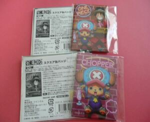 ワンピース スクエア缶バッジ ルフィ&チョッパー チョッパー ジャンプショップ 缶バッジ 麦わらストア