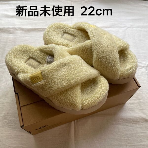 UGG アグ Fuzz Sugar Terry Cross Slide 22cm