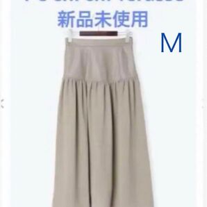 Te chi chi TERASSE フェイクレザー切替ロングスカート