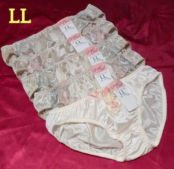 普段使いにどーぞ(^^) トリコットショーツ サイズLL 5枚セット ベージュ