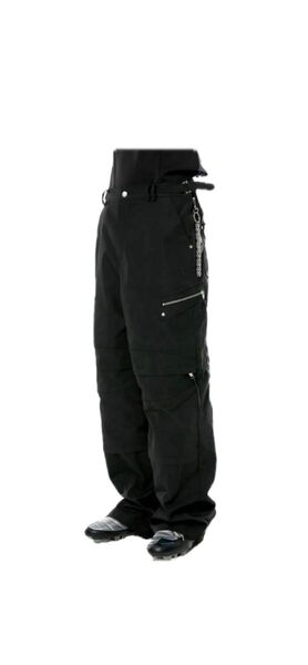 ANOTHER YOUTH zipper pants BLACK02 テック 韓国ファッション