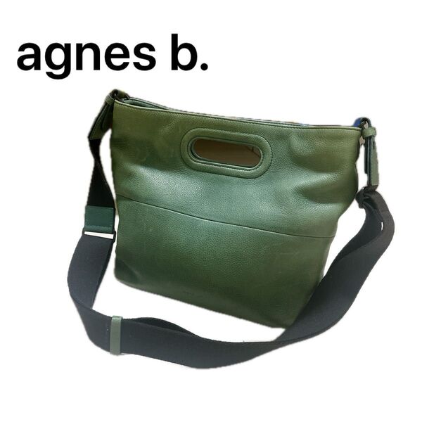 アニエスベー ショルダーバッグ 本革 agnes b.