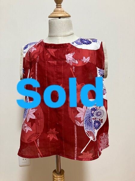 ハンドメイド【浴衣リメイク】姉妹で一緒 リンクコーデ 着物リメイク チュニック 浴衣 子ども服