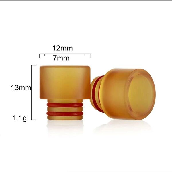 510規格 PEIウルテム ULTEM 510ドリップチップ 1個 電子たばこ driptips ベイプ ドリップチップ vape