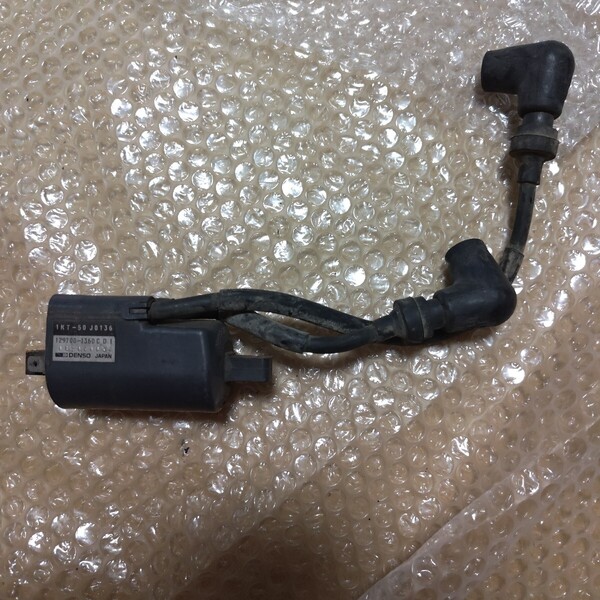 40804 TZR250 1KT イグニッションコイル 実働取外し 純正 中古