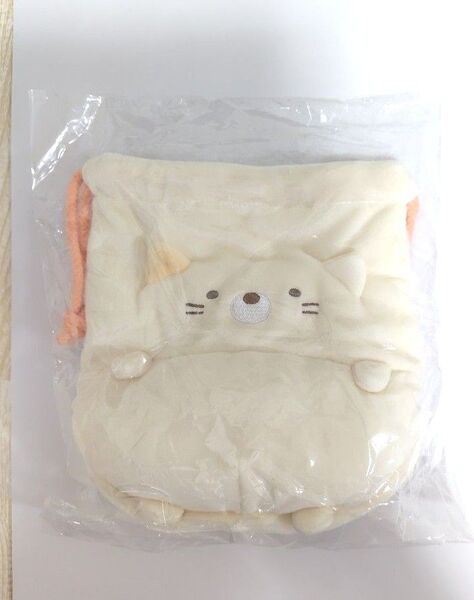 サンエックス すみっコぐらしぽんぽこきょむぐるみ巾着 ねこ CA44904
