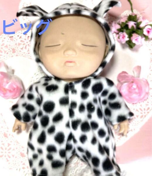 アグリーベイビーズ 26㎝(ビッグ服) ダルメシアンつなぎ(着ぐるみ)