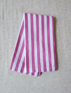 ZARA HOME Zara Home unused place mat table napkin cloth pink border stripe 45cm