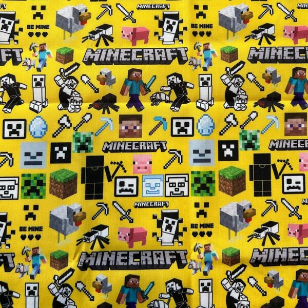マインクラフト Minecraft 生地 約50×約70cm マイクラ