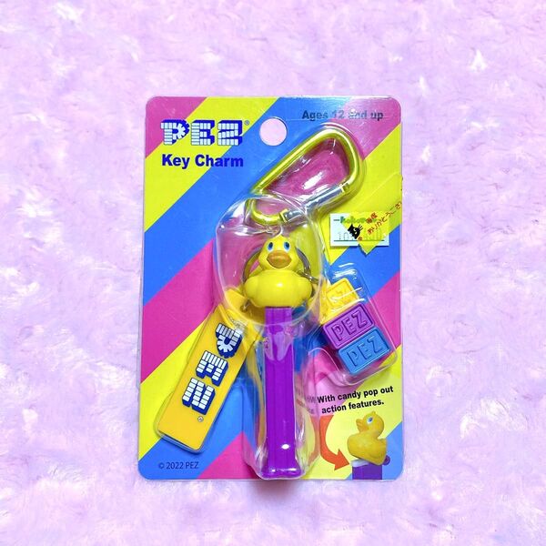 PEZ ペッツ キーホルダー カラビナキーリング Duck アヒル あひる レトロ