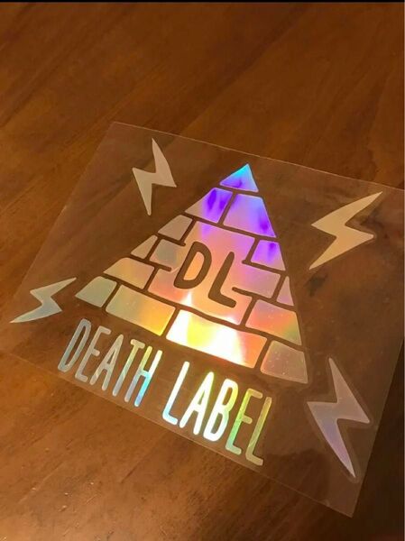 DEATHLABEL レンボーステッカー大きいサイズ ヘルメット スノーボード ステッカー デカール 車ステッカー