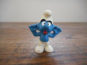 入手困難 香港製 70s SMURF スマーフ PVC フィギュア 舌だし アドバタイジング キャラクター アメトイ アメキャラ カリフォルニアレーズン