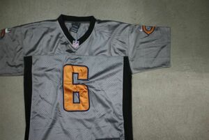 【古着GAME TOPS NIKE CHICAGOBEARS ユニフォームTシャツ銀M】ナイキアメリカンフットボールシカゴベアーズCUTLER6 8000