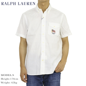  новый товар outlet 17045 M размер рубашка с коротким рукавом polo ralph lauren Polo Ralph Lauren белый 