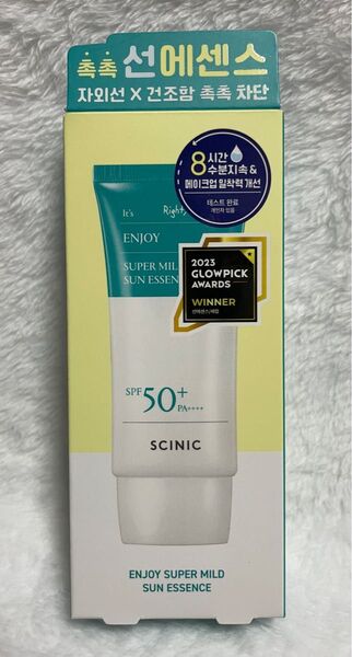 新品未開封 SCINIC エンジョイ スーパー マイルド サンエッセンス 日焼け止め UV スキンケア 韓国