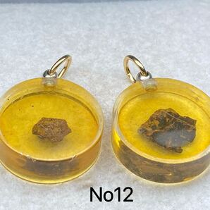 No12 パラサイト隕石 原石 隕石 可愛らしい ハンドメイドペンダント 石鉄隕石