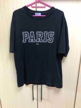 正規 18AW Dior Homme ディオールオム ディオール オム PARIS BEE パリ 蜂 ロゴ Tシャツ カットソー 黒 M_画像1