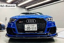 ★アウディ8V RS3 2019~用カーボンエアロフルセット/ばら売り販売可能/フロントスポイラー/トランクスポイラー/ディフューザー/AUDI_画像2