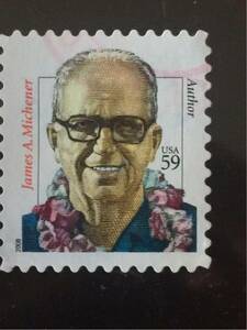 アメリカ切手2008年★ ジェームズ・A・ミヒェナー（1907-1987）著名人