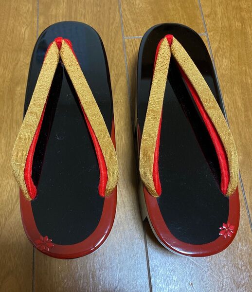 新品 みゆき本舗 桐台 小判黒塗り下駄