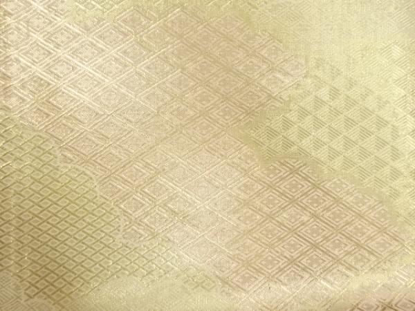 ys7059702; 宗sou 佐賀錦 雲に菱模様織り出し全通袋帯【着】 ys7059702; 宗sou 佐賀錦 雲に菱模様織り出し全通袋帯【着】
