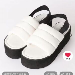 新品 アッパークッションサンダル FOREVER 21 フォーエバー21 サンダル Mサイズ ホワイト