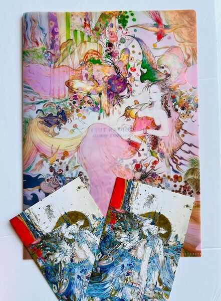 天野喜孝 ファンタジーアート展 クリアファイル ポストカード 入場特典 非売品 予約来場特典
