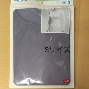 ユニクロ エアリズム 長袖Tシャツ レディースSサイズ、Uネック、グレー