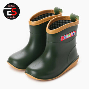 * new goods *[18003_OLIVE_15.0] Kids rain boots exquisite color .ko-tine-to removal possible middle . attaching size :14.0~19.0